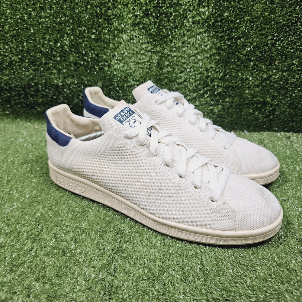 adidas White and Blue Athletic Shoes